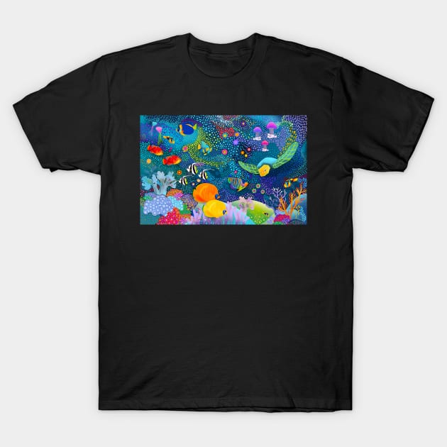 Ocean Fish T-Shirt by Renee Ciufo Illustration